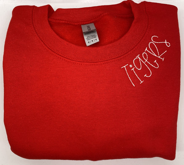 Embroidered Team Sweatshirts - Pre-Stitched Size Medium