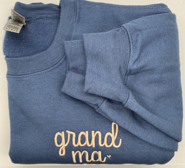 L Indigo / Cream Grandma