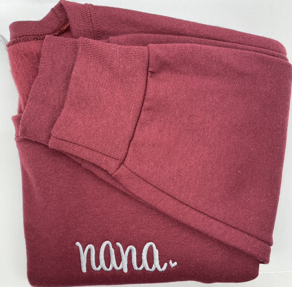 L Maroon / White Nana
